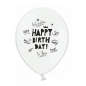 Preview: ballons-6-happy-birthday-best-wishes-schwarz-weiss-2