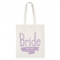 Preview: Jutebeutel - Bride To Be - lavendel