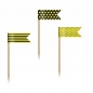 Preview: cupcake-topper-flaggen-schwarz-gelb-1