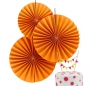 Preview: Dekofächer 3er Set Neon - orange