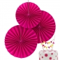 Preview: Dekofächer 3er Set Neon - pink