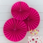 Preview: Dekofächer 3er Set Neon - pink