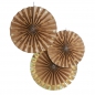 Preview: Gold Foil & Kraft Fan Decorations - Pick and Mix