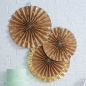 Preview: Gold Foil & Kraft Fan Decorations - Pick and Mix