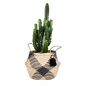 Preview: flechtkorb-seegrass-tribal-beige-schwarz-1