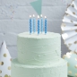 Preview: Light and Dark Blue Spot Candles - Pick and Mix