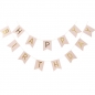 Preview: Girlande Happy Birthday Pastel Perfection - gold/rosa