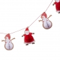 Preview: girlande-weihnachten-wabenball-santa-schneemann-1