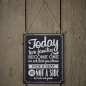 Preview: Holzschild Two Families - vintage
