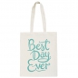 Preview: Jutebeutel - Best Day Ever - mint