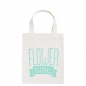 Preview: Jutebeutel - Flower Girl - mint