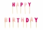 Preview: Kuchenkerzen Happy Birthday - rosa