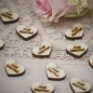 Preview: Konfetti Holzherzen Just Married - vintage