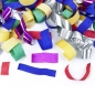 Preview: Konfettikanone Luftschlangen 60cm - metallic bunt