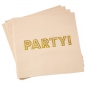 Preview: Papierservietten Party Pastel Perfection - gold/rosa