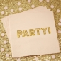 Preview: Papierservietten Party Pastel Perfection - gold/rosa