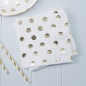 Preview: papierservietten-pick-and-mix-gold-punkte-weiss