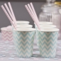Preview: Party-Becher Chevron Divine - hellblau