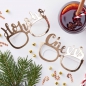 Preview: Party Brillen 8er Set Weihnachten - gold