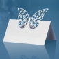 Preview: Platzkarten Schmetterling Lasercut - weiß