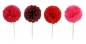 Preview: PomPom Cupcake Topper 6er - very berry