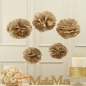 Preview: PomPom 5er Set - gold