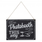Preview: Schild Tafeloptik Photobooth This Way