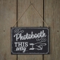 Preview: Schild Tafeloptik Photobooth This Way