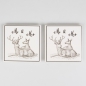 Preview: Untersetzer Set Mr & Mrs - Hirsch & Reh