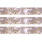 Preview: Washi Masking Tape Blumen - gold/weiß