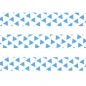 Preview: Washi Masking Tape Dreiecke - blau/weiß