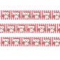 Preview: Washi Masking Tape Eulen - braun/weiß/rot