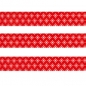 Preview: Washi Masking Tape Schnee - weiß/rot