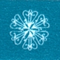 Preview: Washi Masking Tape Schneeflocken - weiß/blau