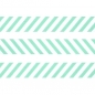 Preview: Washi Masking Tape Stripes - mint/white