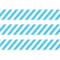 Preview: Washi Masking Tape Stripes - turquoise/white