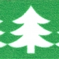 Preview: Washi Masking Tape Tannenbaum - weiß/grün