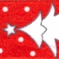 Preview: Washi Masking Tape Tannenbaum - weiß/rot