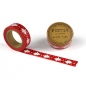 Preview: Washi Masking Tape Tannenbaum - weiß/rot