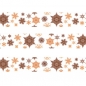 Preview: Washi Masking Tape Weihnachtssterne - braun/weiß