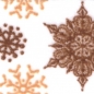 Preview: Washi Masking Tape Weihnachtssterne - braun/weiß