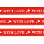 Preview: Washi Masking Tape With Love - weiß/rot