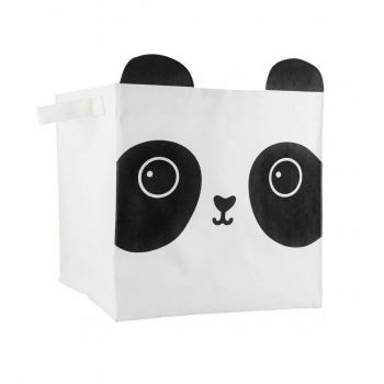 Aufbewahrungskorb Aiko der Panda - schwarz/weiß