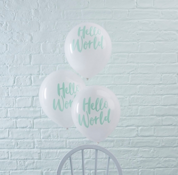 ballons-hello-world-mint-weiss-1