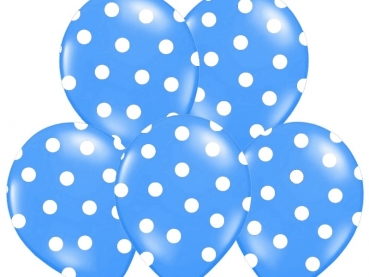 Ballons 6er Set - weiß/blau