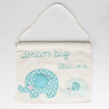 Banner Elliot der Elefant - blau