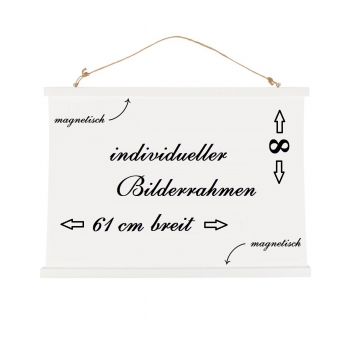 Bilderrahmen individuell magnetisch groß - weiß