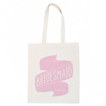 Jutebeutel - Bridesmaid - rosa