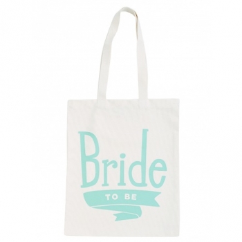 Jutebeutel - Bride To Be - mint
