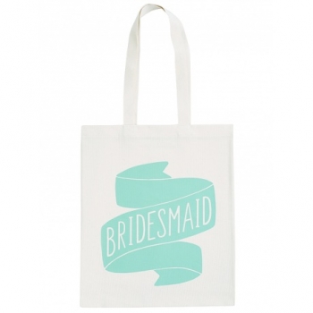 Jutebeutel - Bridesmaid - türkis